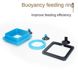 Plástico flutuante alimentador de alimentos para aquário, peixe alimentação suprimentos, flutuabilidade círculo, quadrado e redondo anel de alimentação, tanque de peixes acessório - Image 5