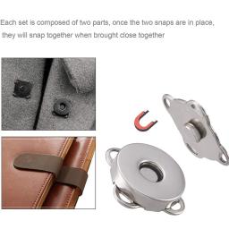 10/8 conjuntos de botão de pressão magnético metal flor de ameixa costurar em fechos de botão fixadores para bolsas bolsa roupas acessórios diy - Image 6