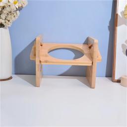 Tigelas de bambu elevadas para cães com suporte, ajustável, levantado, cachorro, gato, comida, tigelas de água, suporte, coelho, alimentador para animais pequenos e médios - Image 4