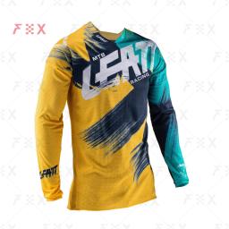 Motocicleta mountain bike equipe downhill camisa mtb offroad dh mx bicicleta locomotiva camisa cross country corrida mtb leatt corrida - Image 4