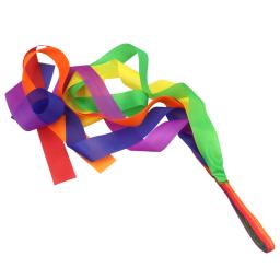Rainbow Ribbon para Ginástica Rítmica, Brinquedos de Desenvolvimento Sensorial, Streamer para Crianças, Jogos de Festa, 2PCs - Image 2