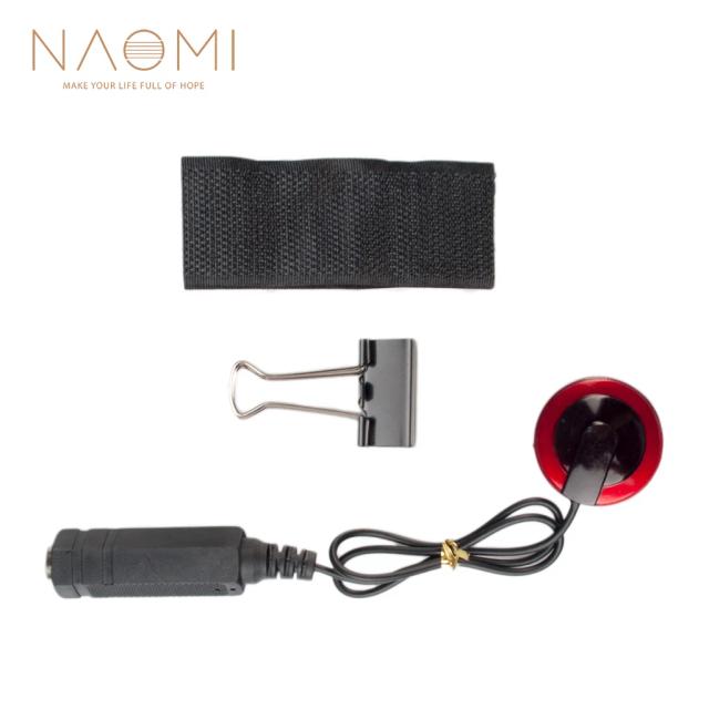 Microfone Piezo Naomi para Violino, Violoncelo, Banjo, Ukulele, Bandolim e Guitarra - Acessórios de Alta Qualidade