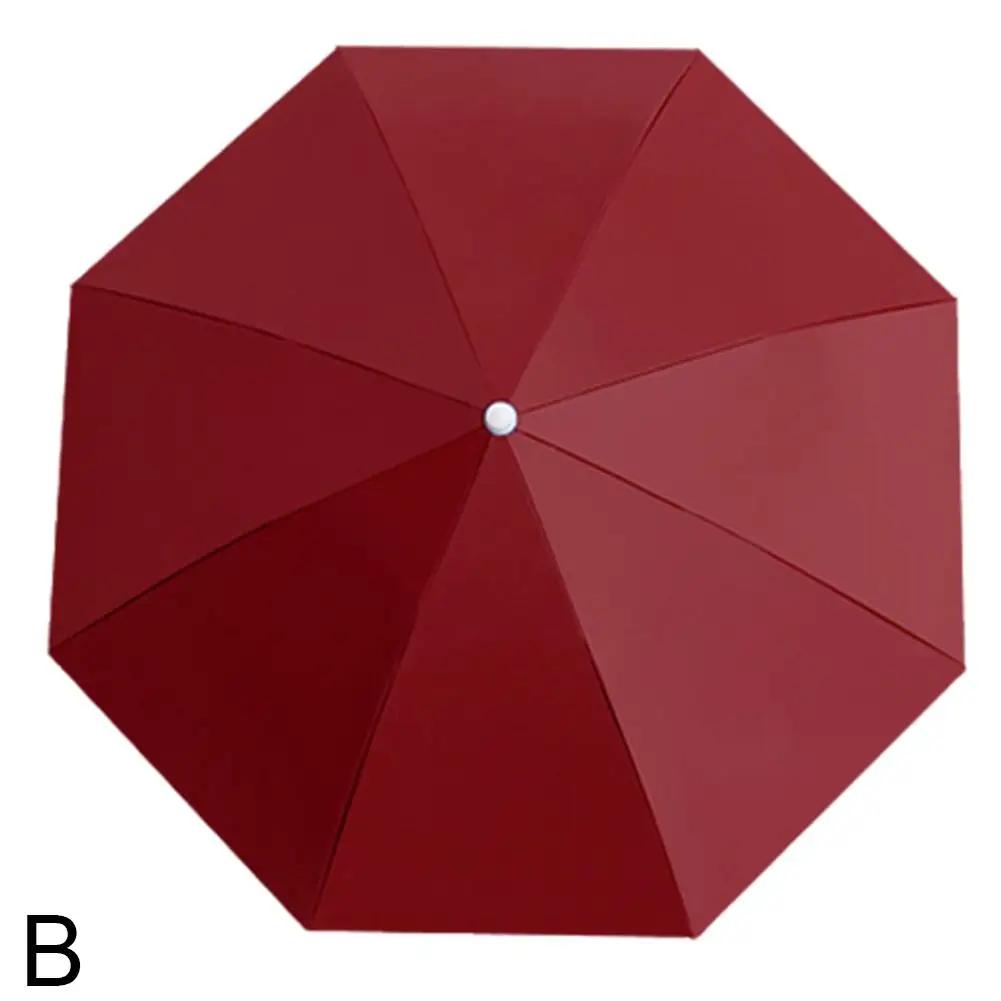 Guarda-chuva portátil ao ar livre chapéu boné dobrável feminino masculino guarda-chuva pesca caminhadas golfe praia headwear guarda-chuva handsfree - Image 1