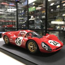 Resina de carro esportivo para adultos, escala 1:18, F 330P4, simulação 1967, presente da coleção, lembrança para fãs, original - Image 1