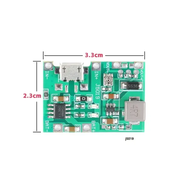 Módulo Ajustável de Bateria de Lítio 3.7V a 9V com Carga de 2A para Células 18650