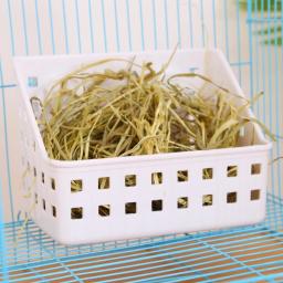 Pequeno alimentador alimentos para animais estimação tigela cesta grama hamster pendurado para cobaias galesaur - Image 2