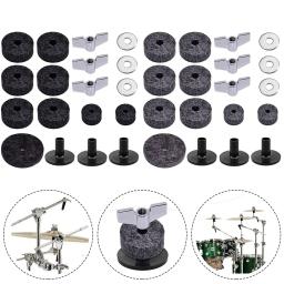 18 PCS Substituição Bateria Sentiu Set Drum Stand Feltro Cymbal Manga Percussão Parte Antiderrapante Instrumen TDIY Drum Acessórios Substituir - Image 1