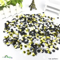 1000 pçs/saco cor da mistura dos confetes de papel de 1cm para a decoração da festa de aniversário do casamento tecido redondo para balões claros - Image 3