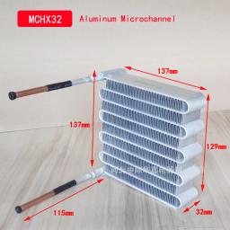 Radiador De Refrigeração De Alumínio com Micro Canal, Volume Pequeno, Condensador, Micro Mini, MCHX32 - Image 1
