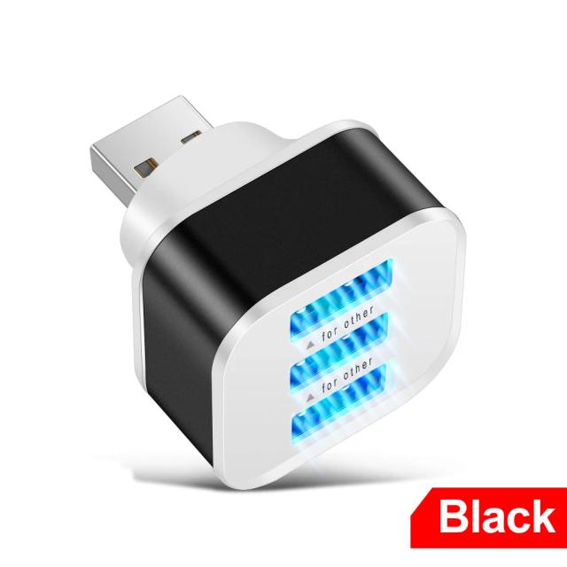 Adaptador USB Multifuncional 3 em 1: Extensor de Interface para Tablets e Laptops com Carregador e Acessórios Eletrônicos