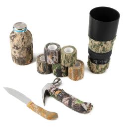 Fita de camuflagem militar, auto-adesiva, 5cm x 4.5m, melhor para a caça e acampamento ao ar livre - Image 5