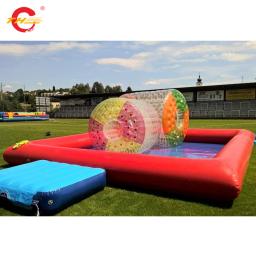 Inflável Zorb Ball Pit, Equipamento De Jogo De Água, Pool Pit para Aqua Bumper Cars Sports Game - Image 3