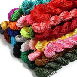 Poliéster trançado fios cabos para fazer ornamentos, artesanato DIY, materiais de costura, acessórios de vestuário, 14-28Yards, Lot, 1mm, 1.5mm - Image 1