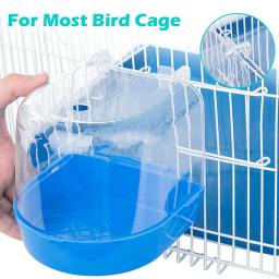 Banheira Pendurada para Papagaio, Fácil de Instalar Budgie Cage, Pet Bird Bath Box, Water Shower Bowl, Small Bird Cage Acessórios - Image 2