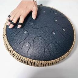 Pequeno aço língua tambor, percussão profissional, instrumento de música, tambor para meditação e cura dom, tambores de 15 tons, 14 em - Image 3