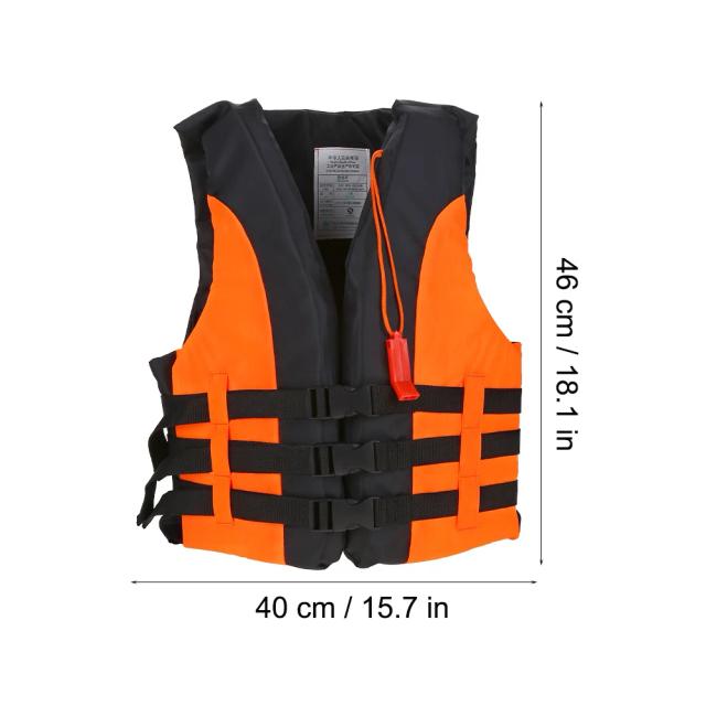 Jaqueta de Segurança Infantil com Apito para Natação, Canoagem e Rafting