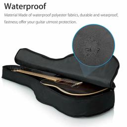 Saco de guitarra impermeável com alça de ombro ajustável, guitarra Case, série penas, guitarra acústica Gig, resistente, 31-41 Polegada - Image 5