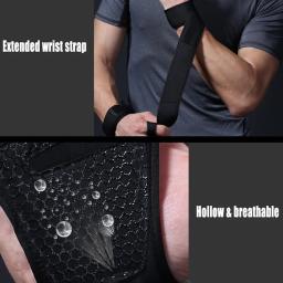 Luvas esportivas de treino para levantamento de peso, com envoltórios de pulso integrados, proteção completa da palma, aderência ideal para exercícios de ginástica, treinamento cruzado - Image 4