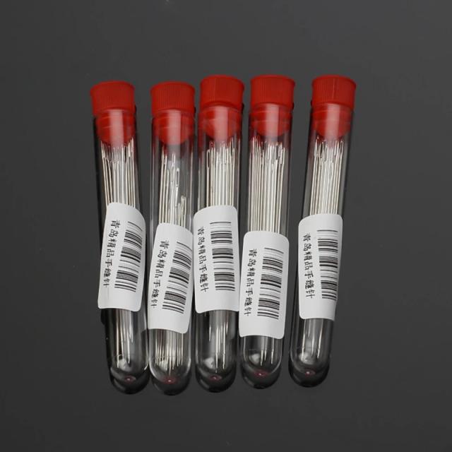 Conjunto Premium de 30 Agulhas de Costura Manual e Bordado em 5 Tamanhos com Olhos Grandes