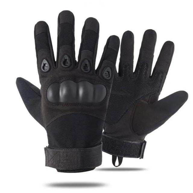 Luvas Táticas de Dedo Completo para Homens: Ideal para Esportes, Tiro, Caça, Airsoft e Motociclismo