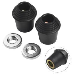 Equipamento essencial de baterista, 2 peças de pés de borracha para pernas de tambor baixo tom, material de liga, artesanato, componentes antiferrugem - Image 2