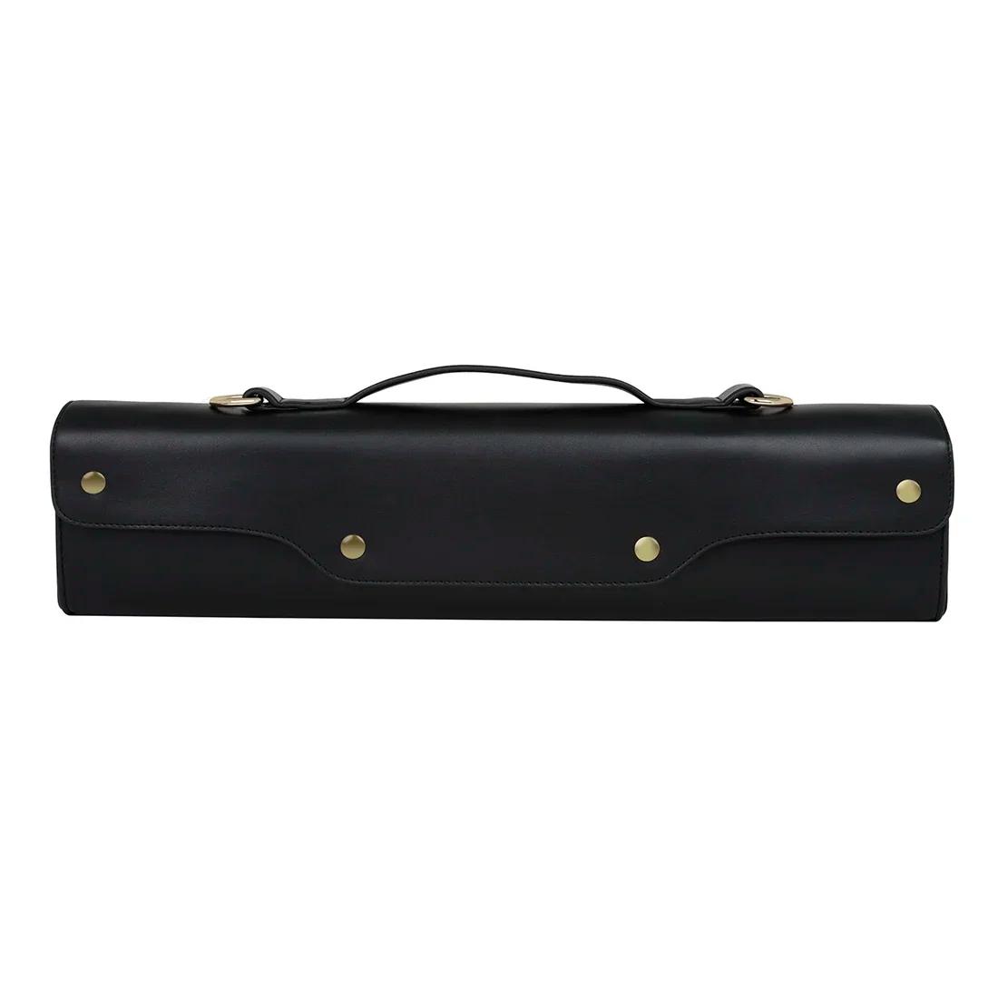 Estojo portátil para armazenamento de flauta, bolsa de ombro, acessórios para instrumentos de sopro, marrom e preto, 16 ou 17 furos - Image 1