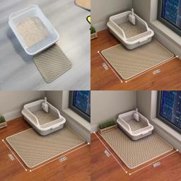 Impermeável dupla camada pet litter mat, caixa de vaso sanitário gato, areia antiderrapante, laváveis suprimentos limpos - Image 6