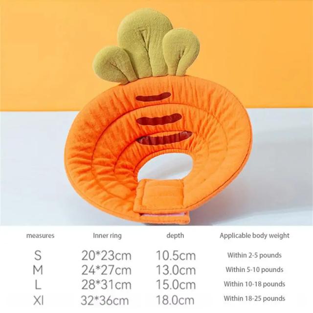 Colarinho Elizabeth ajustável e confortável para pets: protetor leve, seguro e durável com estilo elegante para pós-cirurgia