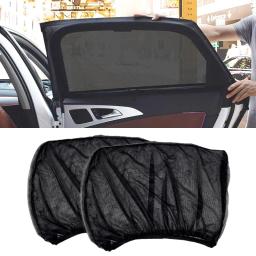 Janela Lateral do carro Sun Shade, Auto Styling Acessórios, UV Proteger Cortina, Sunshade Mesh, Proteção Viseira, Filmes, 2Pcs - Image 4