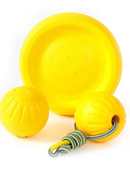 EVA-Pet produtos para cão, bola de corda elástica moedor de dente, puxar anel, treinamento, frisbee, corda, pet, local, atacado - Image 1