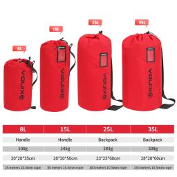 Kit de equipamento de montanhismo impermeável e resistente ao desgaste, Gerenciamento de corda multifuncional ao ar livre, Saco de recebimento - Image 5