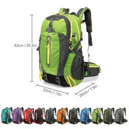 Mochila tática impermeável para homens e mulheres, sacos de acampamento, caminhadas, mochila para laptop, trekking, escalada, 40l - Image 2