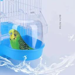 Cubo de Banho Pássaro Pendurado para Papagaios, Banheira para Chuveiro, Acessório para Gaiola, Little Bird Canary, Calopsita Periquito - Image 1