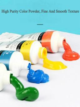 Tubo Profissional de Pintura Guache, Design de Pintura, Tintas Tinta, Textura Fina, Recarga Guache, Artigos de Arte para Artista, 75ml - Image 2
