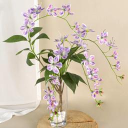 Arranjo de flores para casamento, seda artificial drapejar jasmim, único ramo, paisagismo interior, arranjo de flores, fotografia, 39.37 ", 80-100cm, 80-100cm, 1 pc - Image 5