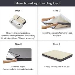 Tapete removível colchão lavável Pet, cama Big Dog, memória espuma cão cama, ovo Kennel Pad, sofá gato, grande, verão e inverno - Image 5