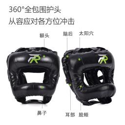 Boxe protetor completo Headguard para adultos, lutando capacete, equipamento de proteção Sanda, Muay Thai Headguard - Image 4