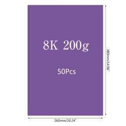 50 folhas papel dobrável colorido 8k, dupla face para artesanato, artes diy, escola, papel colorido, papel dobrável artesanal - Image 6