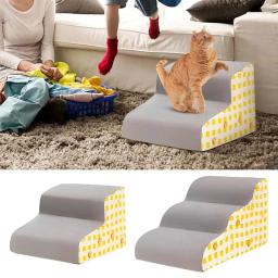 Escada de espuma de memória, rampa de cama, escada antiderrapante, 2 ou 3 passos, escadas para cães pequenos e gatos - Image 6