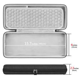 Geekria-caso teclado portátil para 100 chaves, bolsa de transporte de viagem, compatível com alma f99, keychron v5/q5/k4 - Image 4