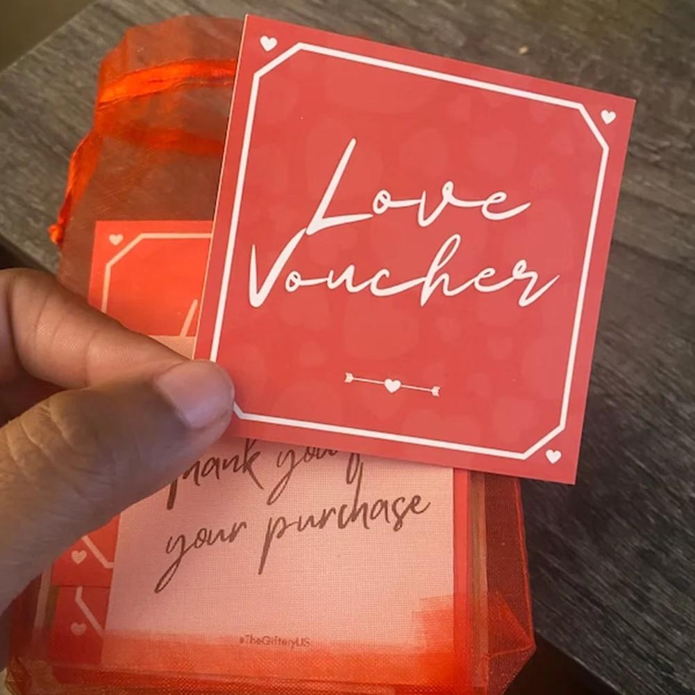 Presente de aniversário para namorado e namorada, presente aniversário, presentes motivacionais, Casais Voucher, 5pcs - Image 1