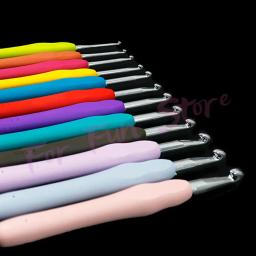 Conjunto de ganchos de crochê com saco de armazenamento, agulhas, fios, tecelagem, tricô, diy, ferramentas, kits de diversão, 45 ou 37pcs - Image 4