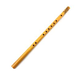Flauta de bambu vertical para crianças e iniciantes, flauta tradicional, comprimento vintage premium, instrumentos duráveis de sopro, 9 furos, 44cm - Image 3