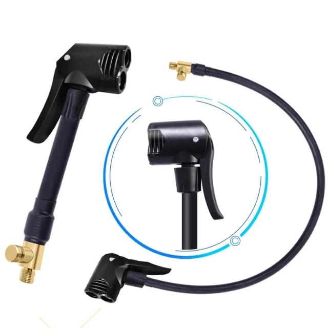 Adaptador de Bocal para Bomba de Ar com Extensão de Mangueira - Acessórios Elétricos para Conectores de 10/20/40/60 cm