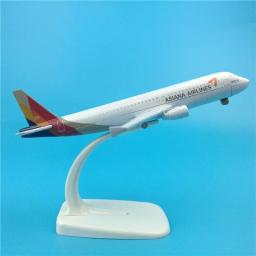 Modelo de Avião Asiático A320-200, Avião, Lembrança Colecionável, Avião de Liga, Modelo Coreano, 16cm, Escala 1:400 - Image 2