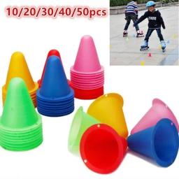 Futebol Marcação Cup Cones Marcador, Slalom Roller, Pilha do Skate, Equipamento De Treinamento De Futebol, 10 Pcs - Image 1