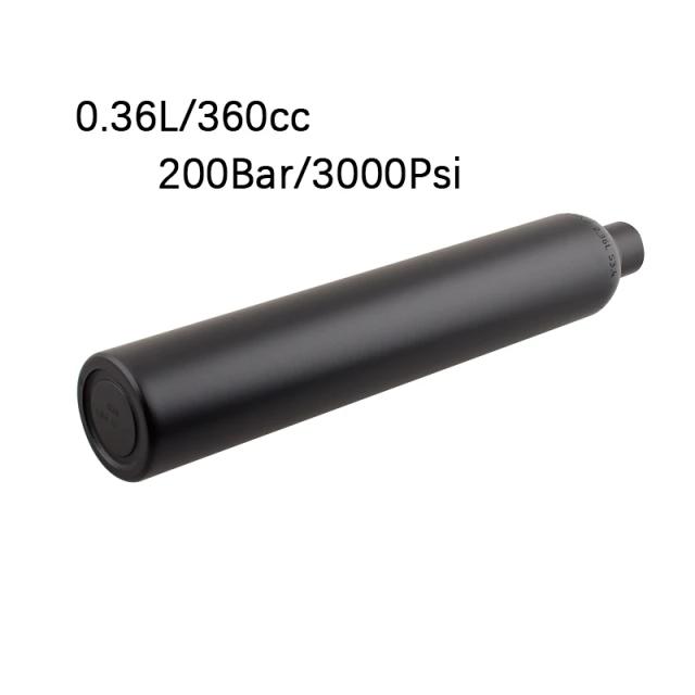 Hpa scuba alumínio preto 3000psi cilindro de gás 3000psi água soda co2 mergulho m18 * 1.5 estação tanque ar acessórios do aquário