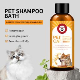 Shampoo para Duche para Cães e Gatos, Fofo Suave, Desodorizante Bactericida, Aroma de Longa Duração, Produtos de Limpeza Pet, 3 em 1, 100ml - Image 1