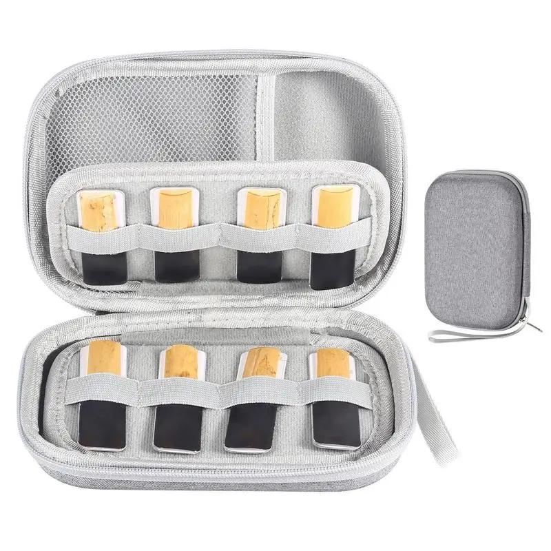 Grande Capacidade Clarinete Reed Case, Saxofone Reed Holder Box, Reeds Storage Bag, Shockproof Reed Guard, 20pcs - Image 1
