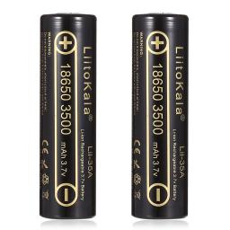 LiitoKala-Li-Ion Bateria Recarregável, Bateria de Lítio, Alta Drenagem, Flashinglight, Vaping, Lii-35A, 18650, 3500mAh, 3.7V, 10A, 1Pc - Image 3